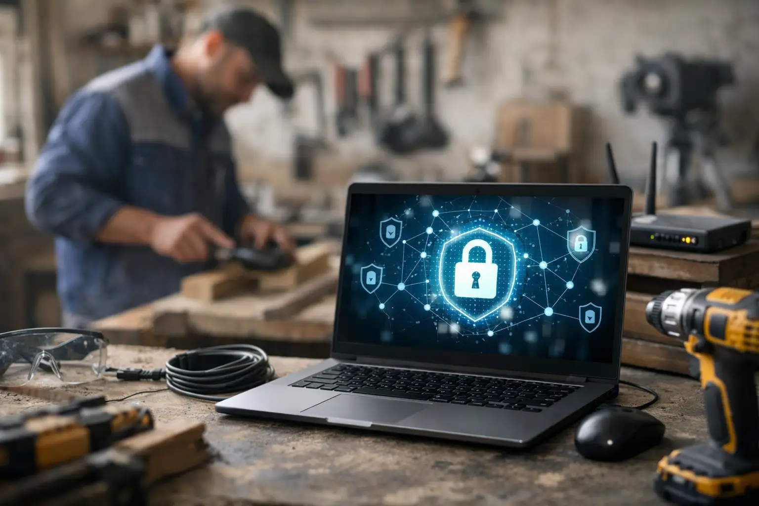 Netzwerksicherheit für Handwerksbetriebe