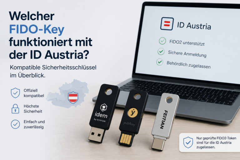 Welcher FIDO-Key funktioniert mit der ID Austria | Kyvion Security Blog