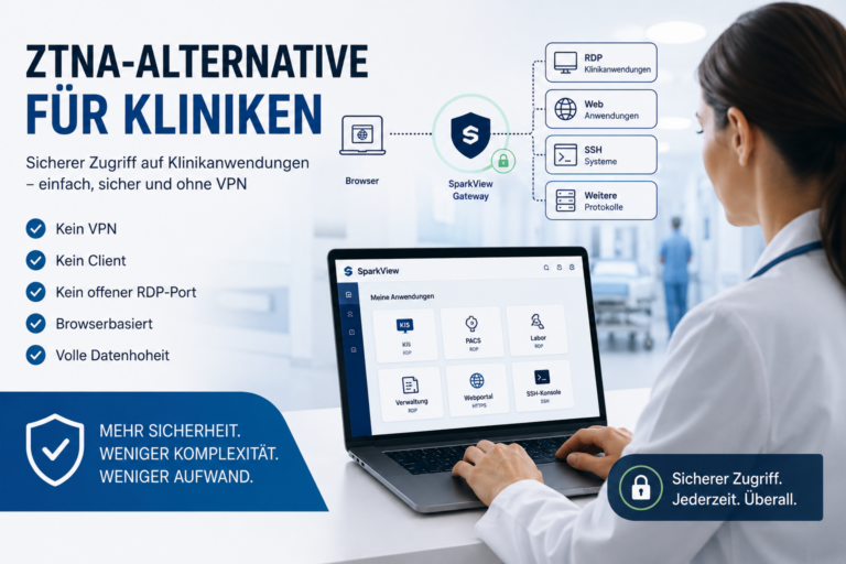 ZTNA-Alternative für Kliniken: Warum weniger Komplexität oft mehr Sicherheit bedeutet | Kyvion Security Blog