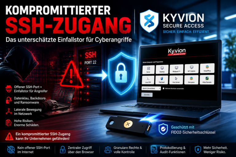 Offener SSH-Zugang: Das unterschätzte Einfallstor für Cyberangriffe | Kyvion Security Blog