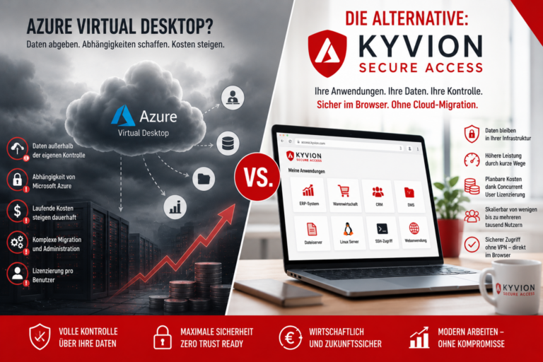 Die Alternative zu Azure Virtual Desktop für Unternehmen, die ihre Daten unter eigener Kontrolle behalten möchten | Kyvion Security Blog