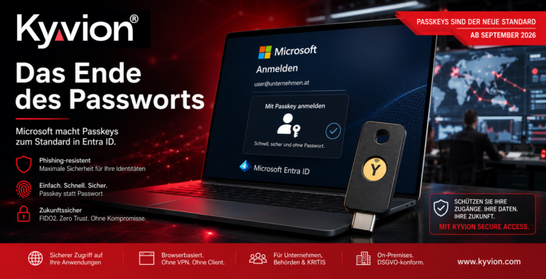 Microsoft macht Passkeys zum Standard – Warum Unternehmen jetzt handeln sollten | Kyvion Security Blog