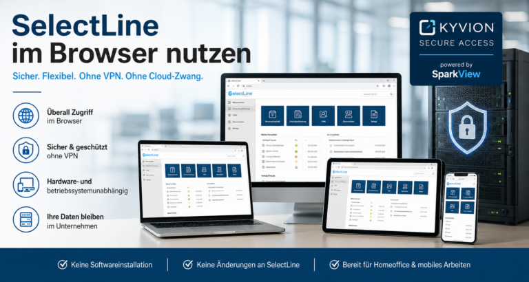 SelectLine im Browser nutzen – sicher, ohne VPN und ohne Cloud-Zwang | Kyvion Security Blog