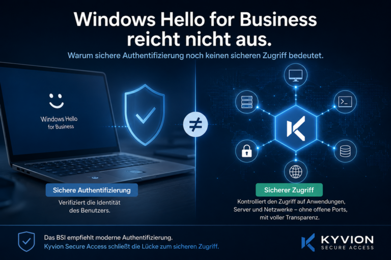 Windows Hello for Business reicht nicht aus – warum sichere Authentifizierung noch keinen sicheren Zugriff bedeutet | Kyvion Security Blog