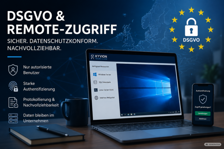 DSGVO und Remote-Zugriff – Warum sichere Fernzugriffe heute unverzichtbar sind | Kyvion Security Blog